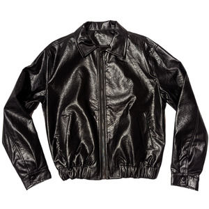 Unisex Vegan Leather Bomber Jacket